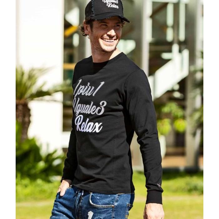 1PIU1UGUALE3 RELAX ウノピゥウノウグァーレトレ リラックス グラデーションアップリケロングTシャツ 長袖 ロンT カットソー カジュアル | 1PIU1UGUALE3 RELAX | 12