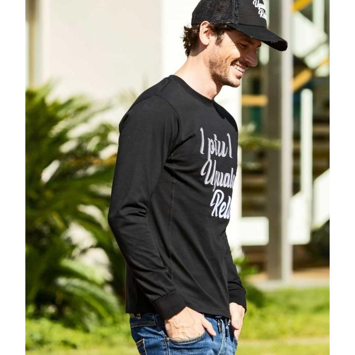 1PIU1UGUALE3 RELAX ウノピゥウノウグァーレトレ リラックス グラデーションアップリケロングTシャツ 長袖 ロンT カットソー カジュアル | 1PIU1UGUALE3 RELAX | 13