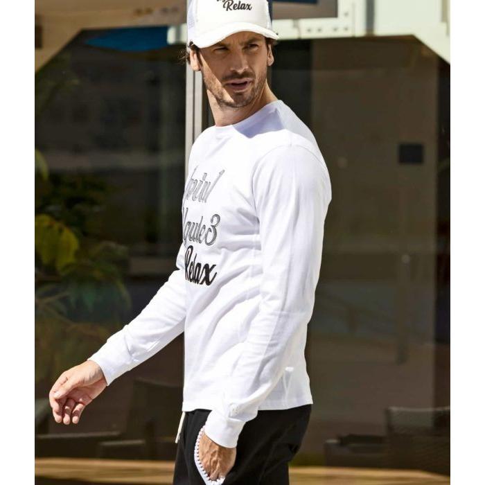 1PIU1UGUALE3 RELAX ウノピゥウノウグァーレトレ リラックス グラデーションアップリケロングTシャツ 長袖 ロンT カットソー カジュアル | 1PIU1UGUALE3 RELAX | 03