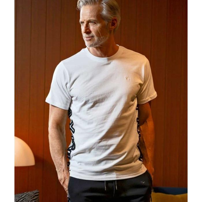 1PIU1UGUALE3 RELAX ウノピゥウノウグァーレトレ リラックス サガラ刺繍サイドロゴ半袖Tシャツ カットソー カジュアル スポーツ インナー | 1PIU1UGUALE3 RELAX | 03