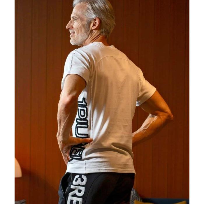 1PIU1UGUALE3 RELAX ウノピゥウノウグァーレトレ リラックス サガラ刺繍サイドロゴ半袖Tシャツ カットソー カジュアル スポーツ インナー | 1PIU1UGUALE3 RELAX | 05