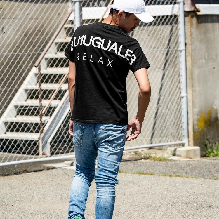 ウノピゥウノウグァーレトレリラックス 1PIU1UGUALE3 RELAX バックロゴプリントTシャツ 半袖tee トップス | 1PIU1UGUALE3 RELAX | 20