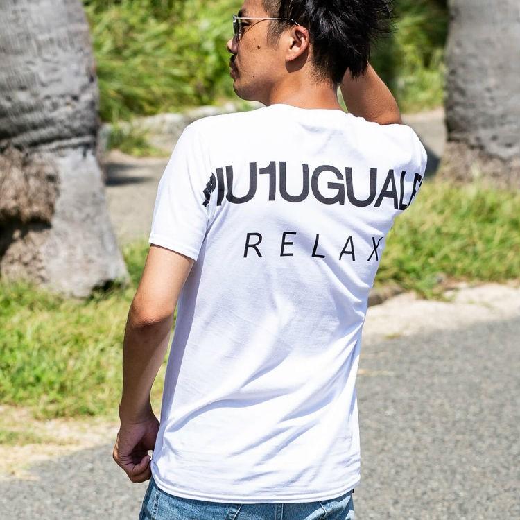 ウノピゥウノウグァーレトレリラックス 1PIU1UGUALE3 RELAX バックロゴプリントTシャツ 半袖tee トップス｜upper-gate｜13