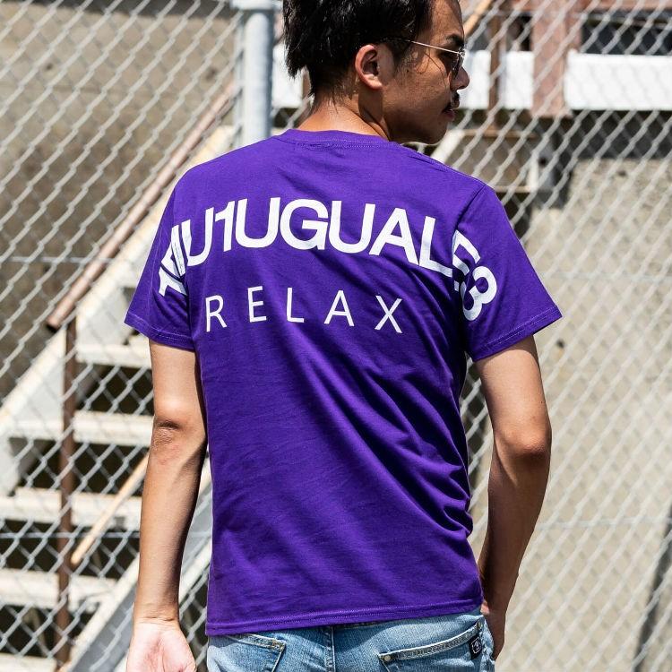 ウノピゥウノウグァーレトレリラックス 1PIU1UGUALE3 RELAX バックロゴプリントTシャツ 半袖tee トップス | 1PIU1UGUALE3 RELAX | 13