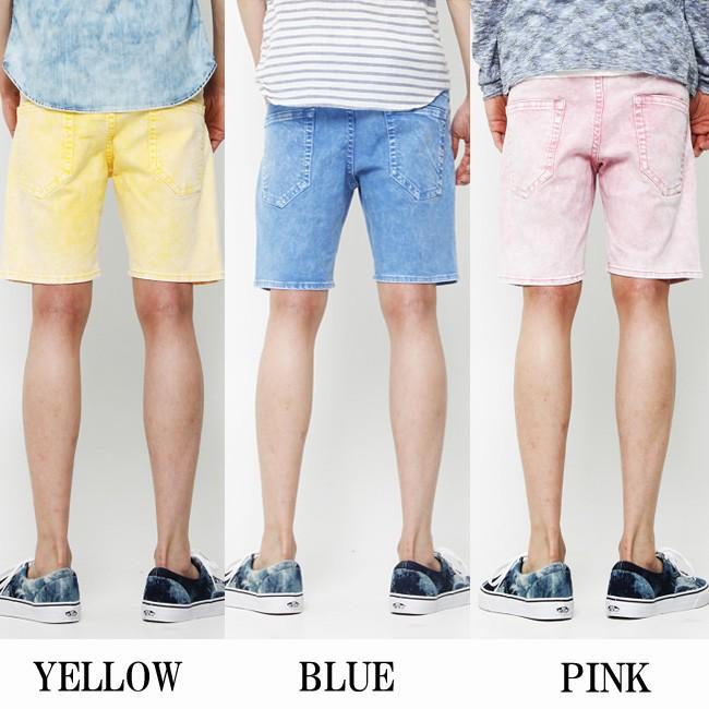 VAROSH ヴァロッシュ カラーブリーチストレッチショーツ ハーフパンツ ショートパンツ 短パン | VAROSH | 01