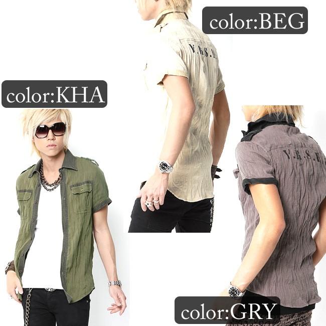 ヴァロッシュ VAROSH ウォッシュ半袖ミリタリーシャツ | VAROSH | 01