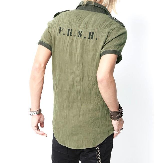 ヴァロッシュ VAROSH ウォッシュ半袖ミリタリーシャツ | VAROSH | 02