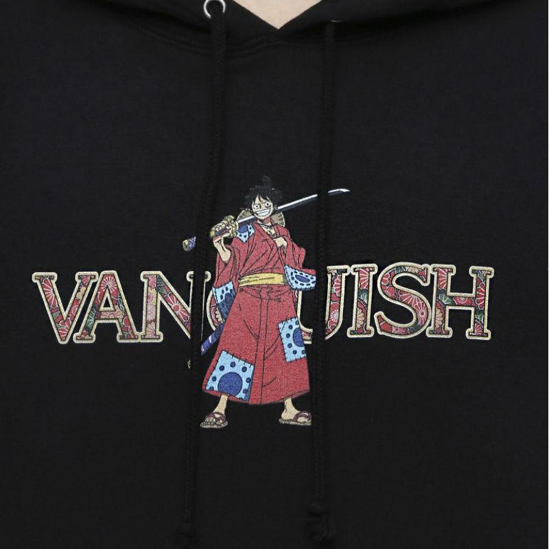 送料無料 ワンピース コラボ VANQUISH ヴァンキッシュ ONE PIECE VANQUISH Luffy ルフィ Hoodie 〜ワノ国編〜 パーカー フーディー メンズ レディース ユニセックス カジュアル ストリート 和 漫画 アニメ キャラクター 麦わら 裏毛 VANQUISH（ヴァンキッシュ） ワンピース コラボ VANQUISH ONE PIECE