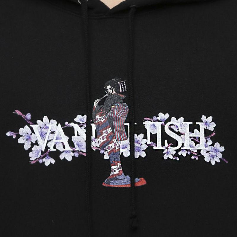 ワンピース コラボ VANQUISH ヴァンキッシュ ONE PIECE Collaboration with VANQUISH Robin ニコロビン Hoodie 〜ワノ国編〜 パーカー フーディー メンズ レディース ニコロビン 裏毛 VANQUISH（ヴァンキッシュ） ワンピース コラボ ONE PIECE Robinニコ