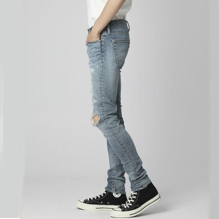 VANQUISH ヴァンキッシュ ニークラッシュリメイクストレッチスキニーデニム スキニーパンツ ジーパン | VANQUISH | 07