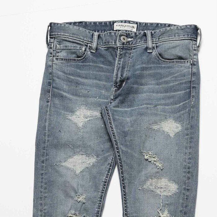 VANQUISH ヴァンキッシュ ニークラッシュリメイクストレッチスキニーデニム スキニーパンツ ジーパン | VANQUISH | 08