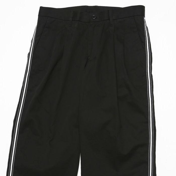 SALE 60%OFF VANQUISH ヴァンキッシュ サイドラインワイドチノパンツ メンズ ラインパンツ 太め ビッグシルエット ストリート ベージュ ブラック | VANQUISH | 06