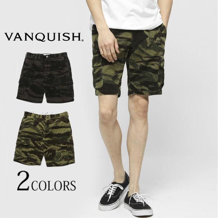 ヴァンキッシュ VANQUISH サマーコールカモカーゴショートパンツ メンズ ショーツ カモフラ 迷彩 カジュアル | VANQUISH