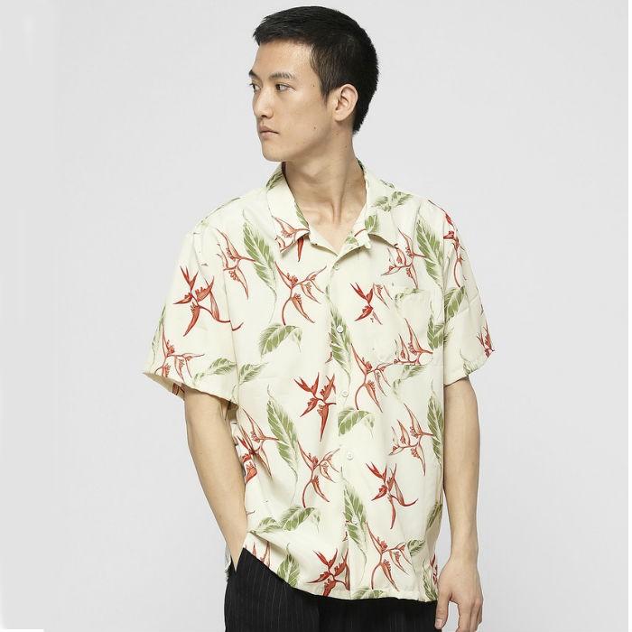 ヴァンキッシュ VANQUISH レーヨンリーフオープンカラーシャツ アロハシャツ カジュアル メンズ ブランド | VANQUISH | 01