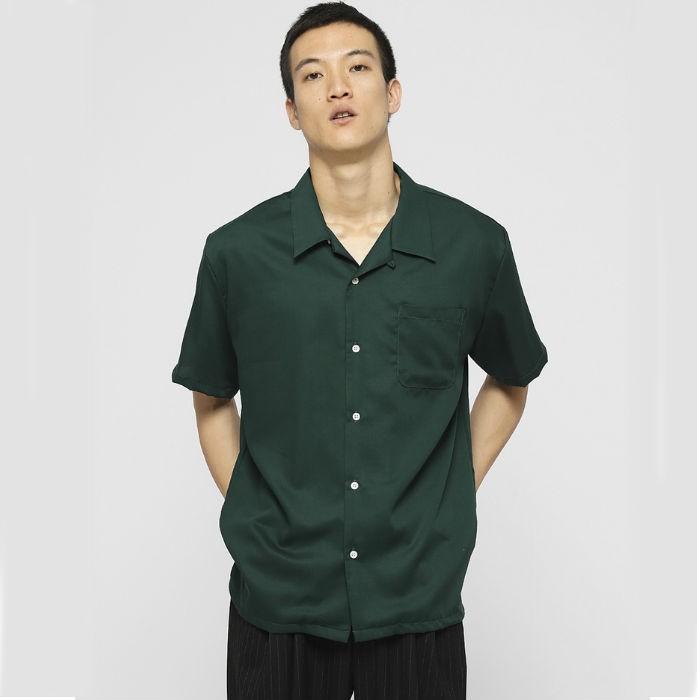 VANQUISH ヴァンキッシュ レーヨンオープンカラーシャツ カラーシャツ 長袖 サマー 夏 メンズ トップス ビター系 BITTER VANQUISH（ヴァンキッシュ） レーヨンオープンカラーシャツ カラー