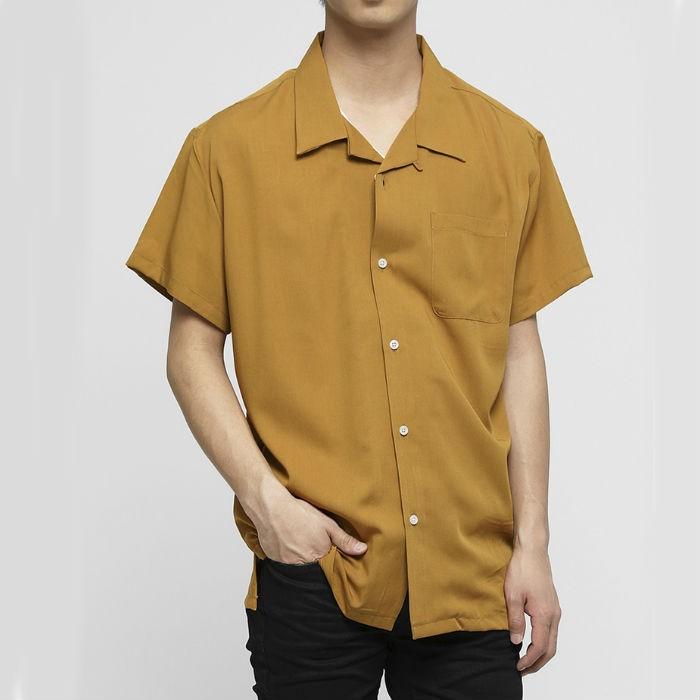 ヴァンキッシュ VANQUISH レーヨンオープンカラーシャツ カラーシャツ 長袖 サマー 夏 メンズ トップス ブラック グリーン マスタード | VANQUISH | 03