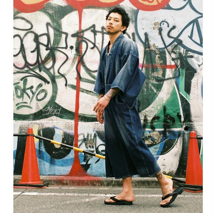 ヴァンキッシュ ヴィンテージデニム浴衣 ゆかた メンズ 男性 夏祭り 花火大会 浴衣セット Vwa013 Upper Gate 通販 Yahoo ショッピング