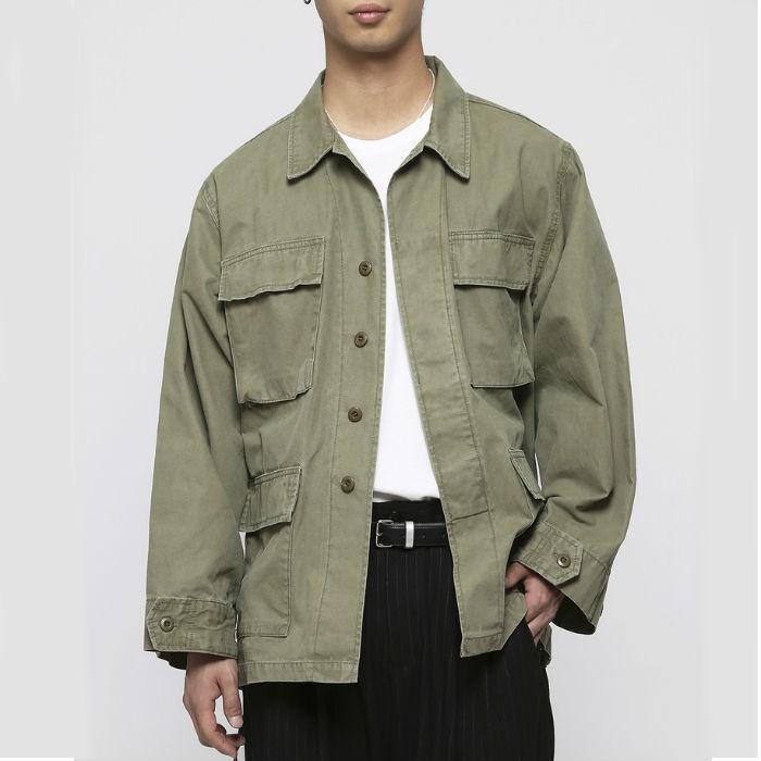 VANQUISH ヴァンキッシュ SAKURA BDU ミリタリージャケット カーキ ブラック ビター系 | VANQUISH | 01