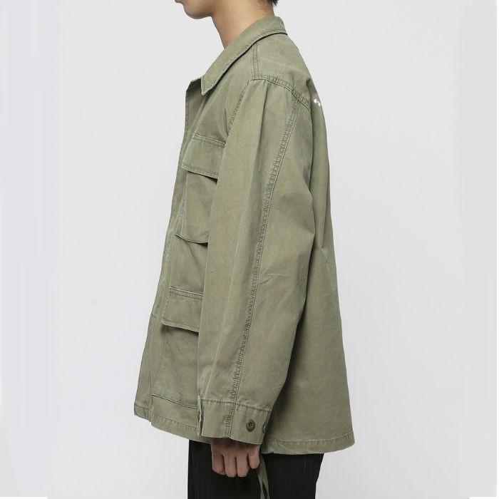 VANQUISH ヴァンキッシュ SAKURA BDU ミリタリージャケット カーキ ブラック ビター系 | VANQUISH | 02