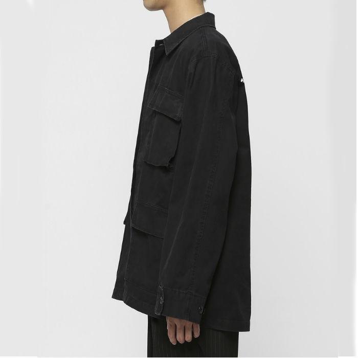 VANQUISH ヴァンキッシュ SAKURA BDU ミリタリージャケット カーキ ブラック ビター系 | VANQUISH | 06