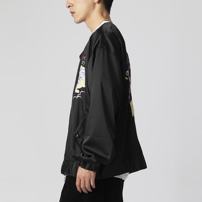 未使用近い BLACK BY VANQUISH 日本 限定 スカジャン 別珍 Black by VANQUISH ブラック バイ ヴァンキッシュ360°カッコイイ