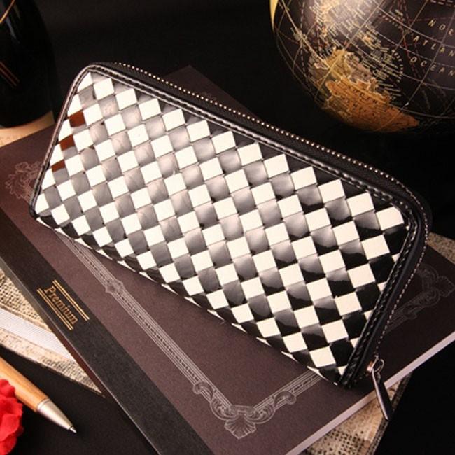 エナメル編みこみメッシュ長財布 |  | 01