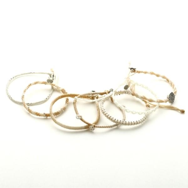 wakami ワカミ ブランド 7本セット メンズ レディース アースブレスレット 7ストランド 日本限定モデル ベージュ |  | 03