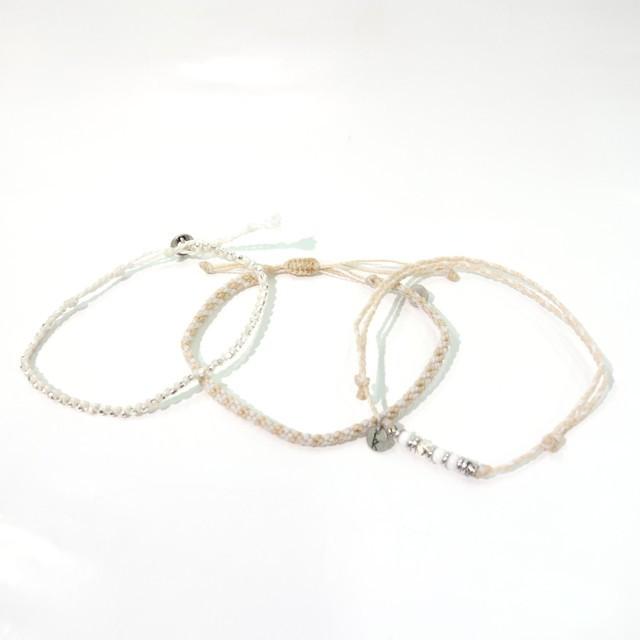 wakami ワカミ アンクレット 3本セット ベージュ メンズ レディース ユニセックス 男女兼用 |  | 02