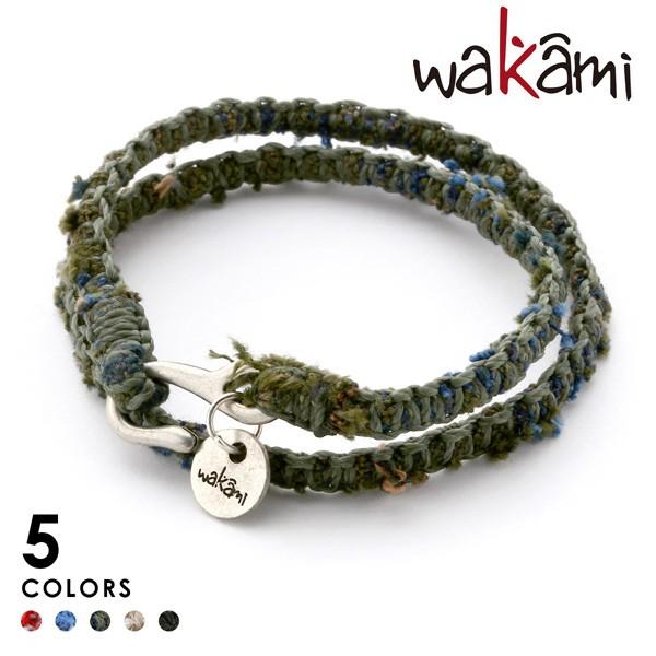wakami ワカミ ダブルラップテキスタイルブレスレット メンズ レディース | 