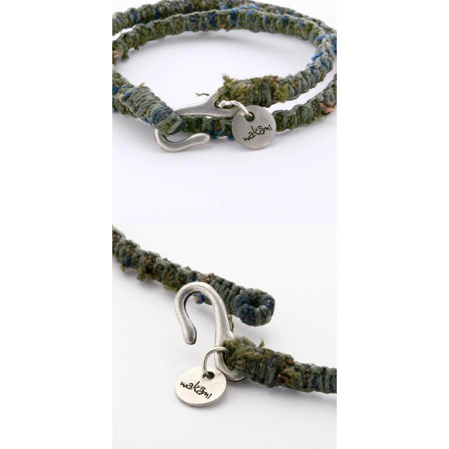 wakami ワカミ ダブルラップテキスタイルブレスレット メンズ レディース |  | 02