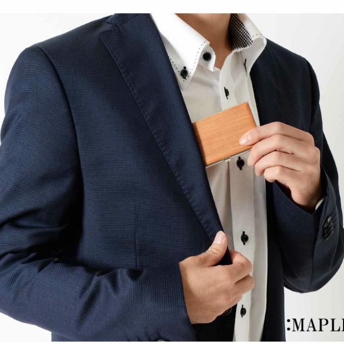 天然木製カードケース カードケース 名刺ケース 名刺入れ 木製 ステンレス |  | 06