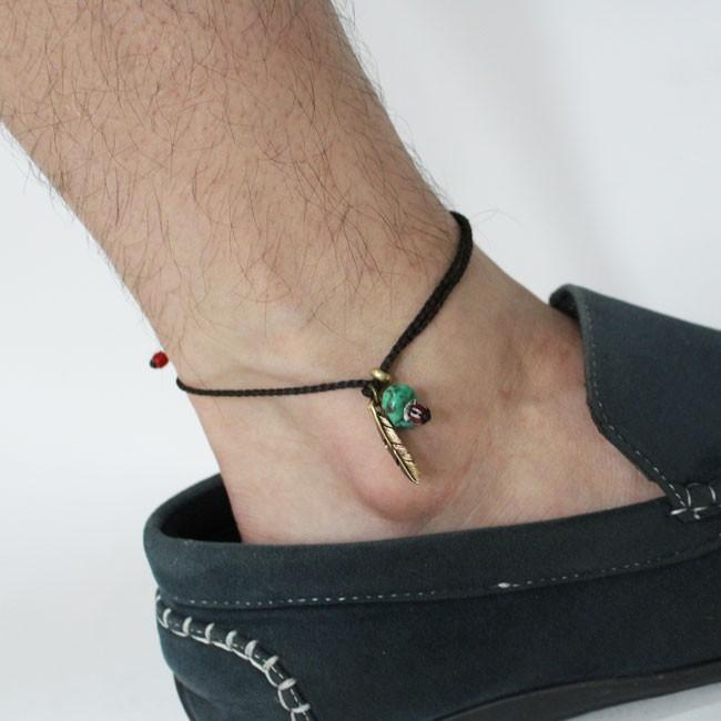 NORTH craft ノースクラフト　ブラスフェザー ナゲットターコイズアンクレット メンズ レディース ブランド |  | 02