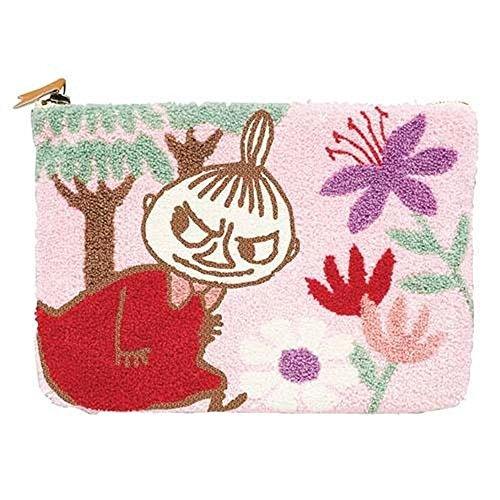柔らかい 丸眞 ポーチ Moomin ムーミン リトルミイ 約h18 W28 D4cm 森の花 無料長期保証 Atempletonphoto Com