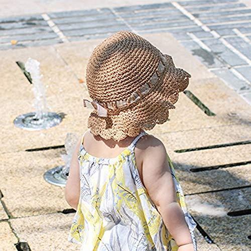 半額 帽子 Xiaohawangベビー 女の子 46cm 麦わら帽子 夏 お出かけ 海 折りたたみ可 日よけ帽子 リボン 通気性よく ペーパーコットン 赤ちゃん 麦わら帽子 ベビー帽子 Www Sustentec Com Br