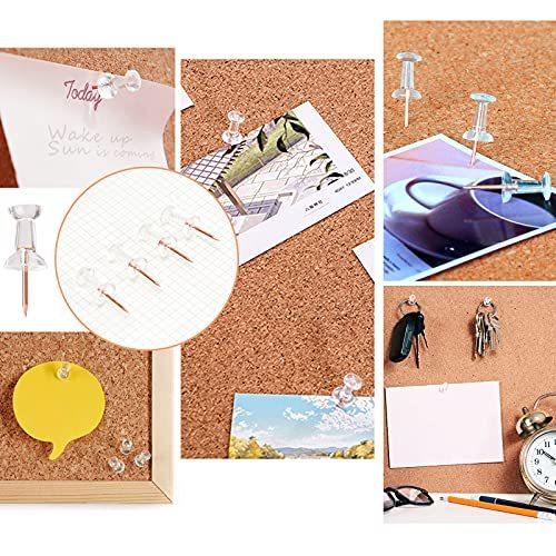 高価値 プラスチック画鋲 ピン穴が目立たない 押しピン 画鋲 Cinvo 頑丈 収納ケース付き 透明色50個入り ダルマタイプ おしゃれ プッシュピン 画びょう ピン Www Fattoriabacio Com