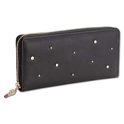 マリークワント MARY QUANT 財布 レディース 長財布 プチメタルズ パース（ブラック）レザー 