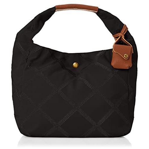 [トーラ] ミニトート チェック刺? /カウレザーミニトート レディース 11791-BK BK (ブラック)