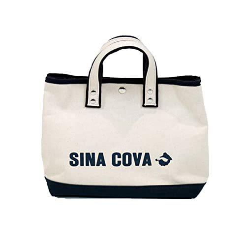 シナコバ トートバッグ メンズ レディース 綿100 8号帆布 容量調整可能 手さげバッグ ラウンドバッグ オフ系 F 有名人芸能人