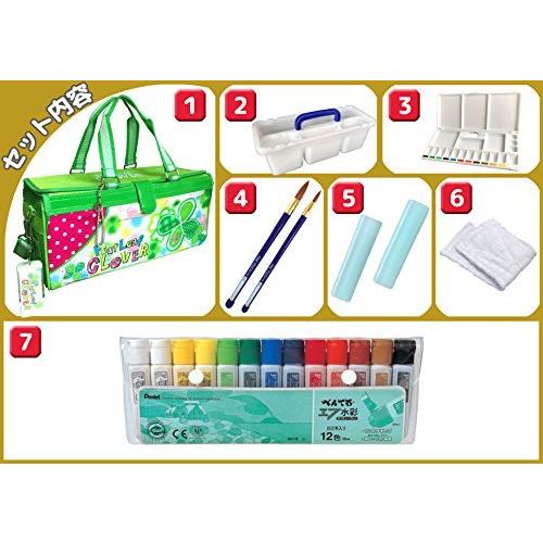 絵の具セット ハッピークローバー 幸せを呼ぶ四つ葉のクローバーがモチーフ女の子に 絵具セット ぺんてる水 A B072ztpc57 アッパーグラウンド2号店 通販 Yahoo ショッピング