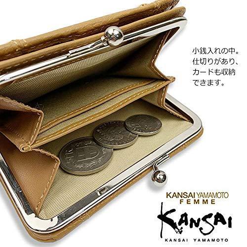 KANSAI YAMAMOTO 財布 二つ折り レディース 本革 オレンジ mj4505 
