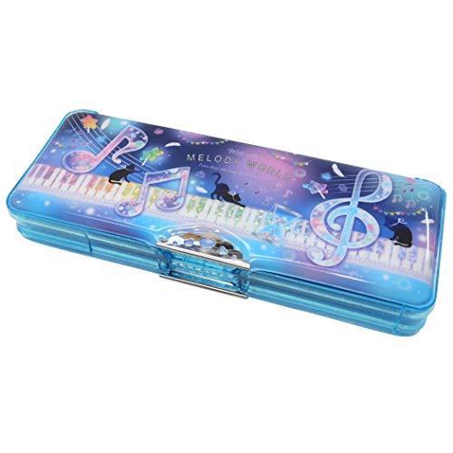 最高の品質の 筆箱 両面開き ソフト ペンケース ネコ音符 Sho Bi 女の子向け 新学期雑貨 グッズ Nl Democracia Tv