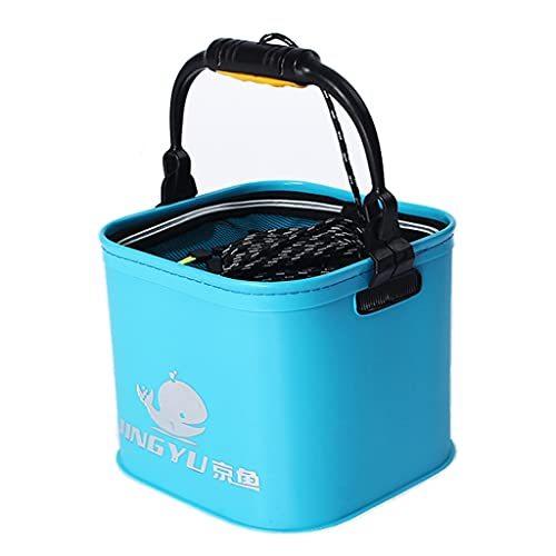 限定価格セール Kirlin バッカン 釣り用バケツ 折りたたみバケツ 水汲みバケツ Eva素材 持ち運び簡単 アウトドア 釣り 洗車 洗濯用 サイズ 24 24 cm 容量約11l ブルー バッカン バケツ Www We Job Com