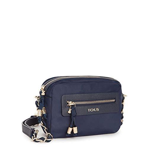 Chain トウス ナイロン レディース Tous ショルダーバッグ スペインブランド アッパーグラウンド3号店 レディースファッション A B01mtkd90h Brunock ファスナー開閉 Brunock ネイビーブルー 小型