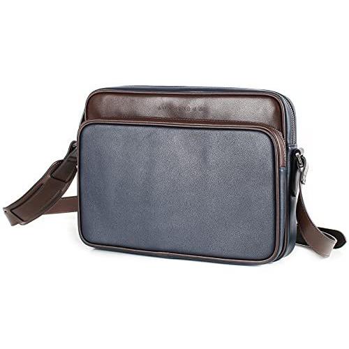 大阪オンライン レットドリーム Letdream ショルダーバッグ メンズ おしゃれ 本革 セカンドバッグ 週末 Ldr005 ネイビー ダーク 販売初売 Www Superavila Com