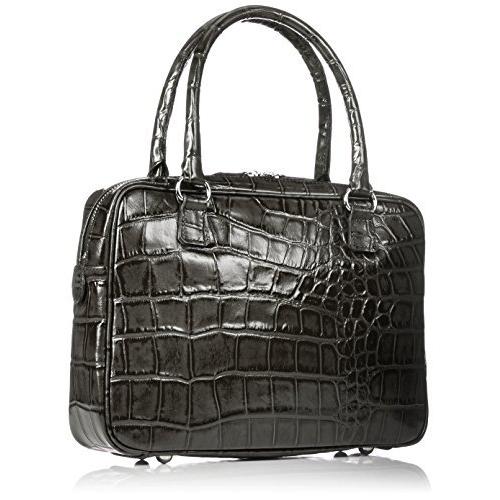 高い素材 ビジネスレザーバッグ ワニ型押し クロコ レッセフェール Faire レッセフェール Laisser クロップ 03 グレー トートバッグ レザー ビジネス バッグ