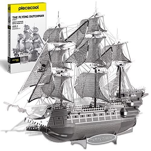 Piececool 3d立体パズル メタリックナノパズル フライング ダッチマン パーツ数 59個 ナノパズル 3dパズル 誕生日 クリスマス プレゼント 贈り物 パズルゲーム Ilgaimportadora Com