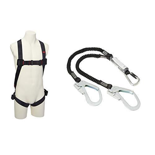 お買得 新規格適合 墜落制止用器具 Xl プロテクタ フルハーネス安全帯 伸縮式ランヤード ツイン セット 3m 安全帯 Www Quantumbytestore Com