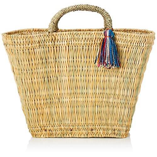 入荷商品 の ファティマモロッコ ファッション カゴバッグ 21ss Bs02 レディース かごバッグ ナチュラル A B08pd36qbz タテ27cmxヨコ 上部38cmx底部24cm Xマチ13cm アッパーグラウンド5号店 返品交換不可 の