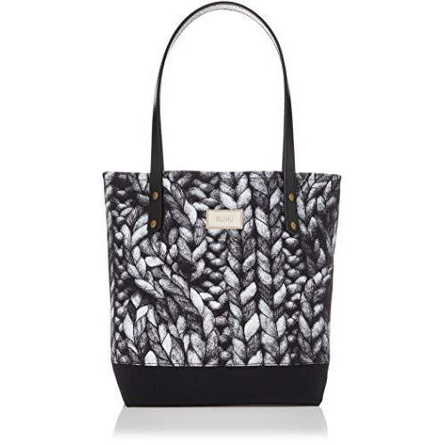 絶対一番安い [ブーグゥ] Square bag | black twist レディース BUWU1006007 グレー トートバッグ