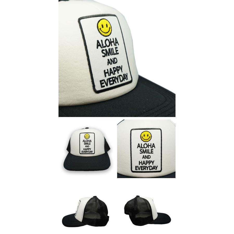 Oops Clothing HAPPY BOX メッシュキャップ 入手困難 スマイル イギリス 警告ステッカー KISS メッシュ キャップ 帽子